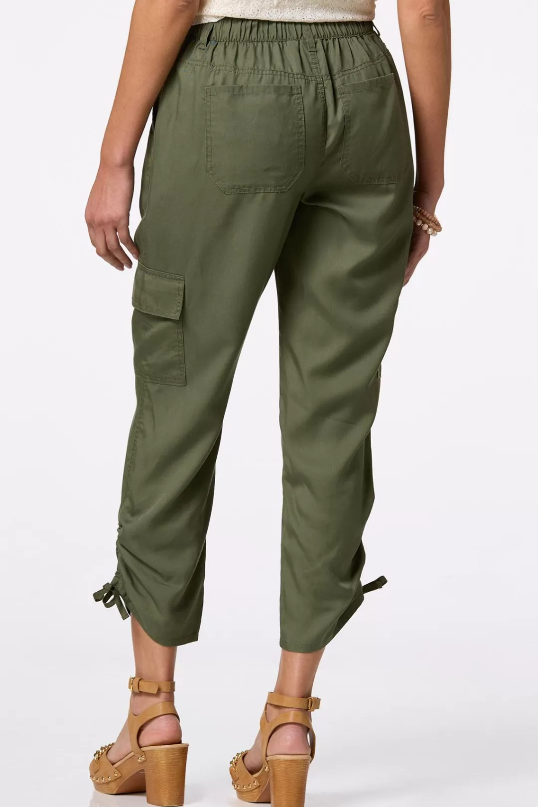 Cato Pants | Ruched Hem Cargo Pants