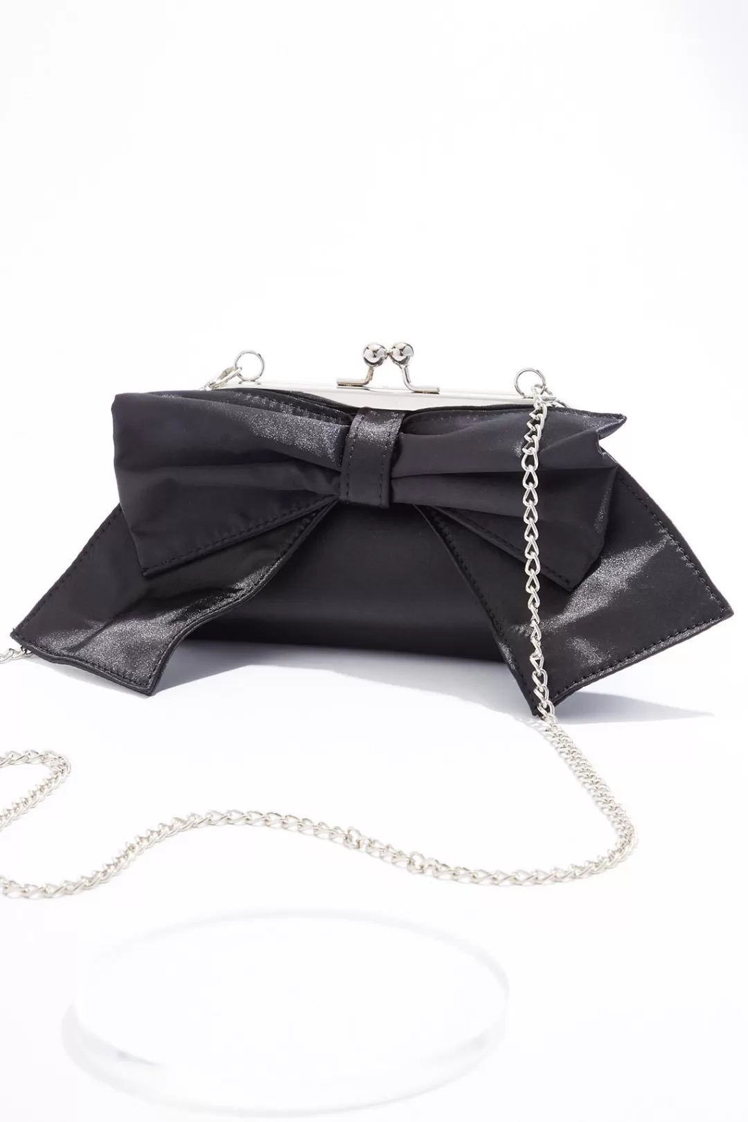 Cato Handbags | Sateen Bow Clutch