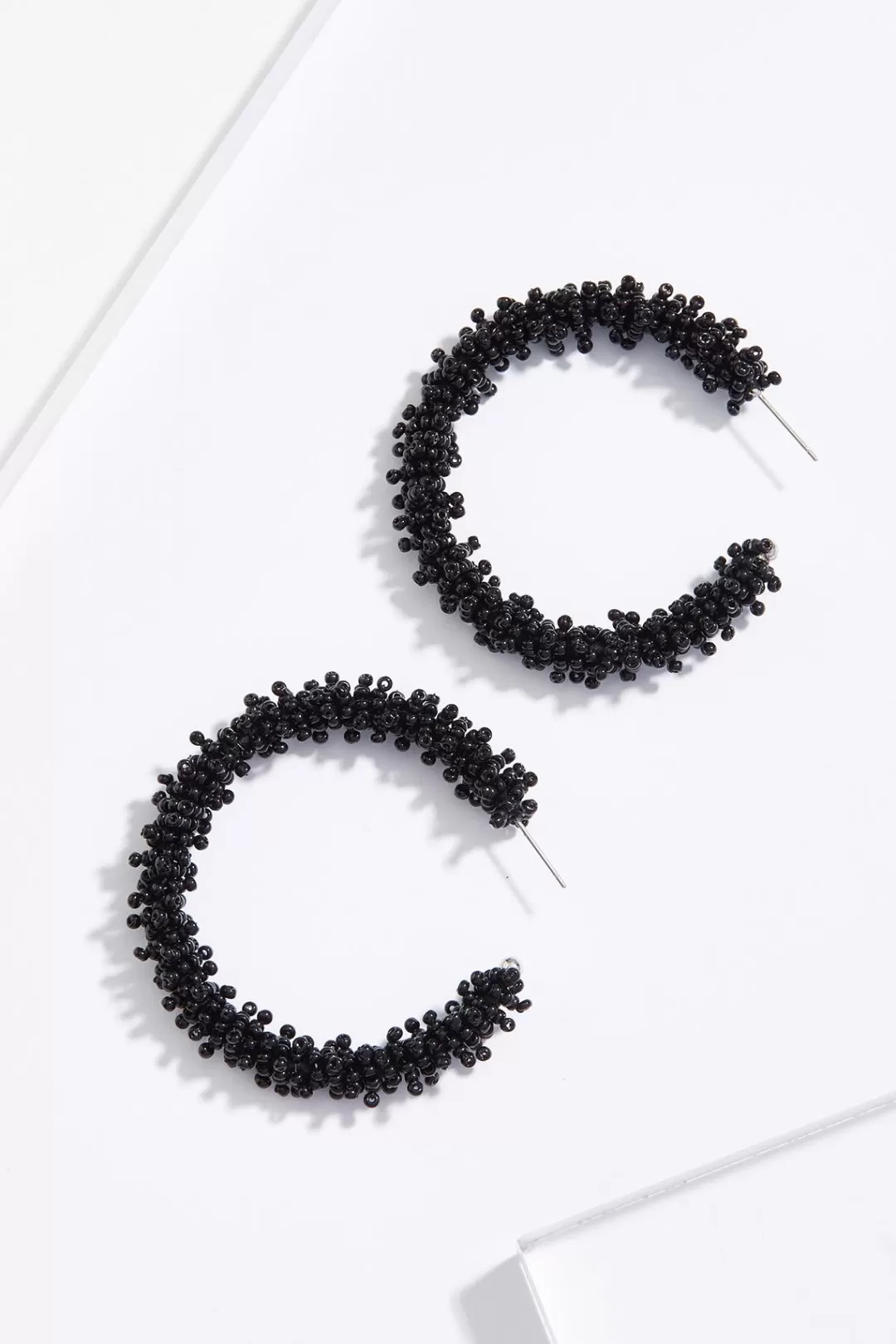 Cato Earrings | Seed Bead Cluster Hoop Earrings