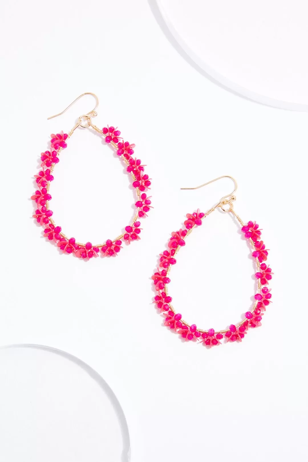 Cato Earrings | Seed Bead Sequin Tear Earrings