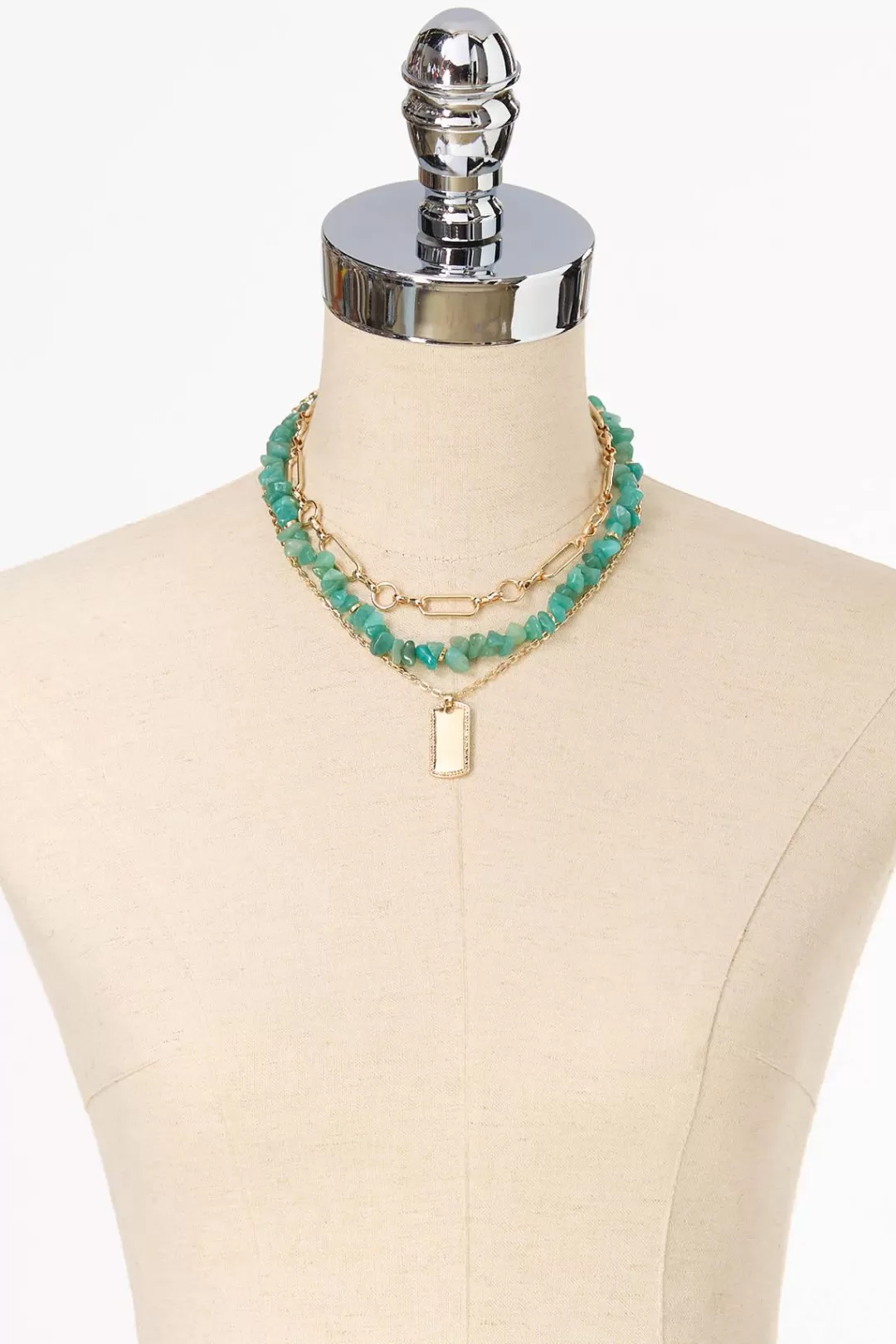 Cato Sets | Necklaces | Semi- Precious Pendant Necklace Set