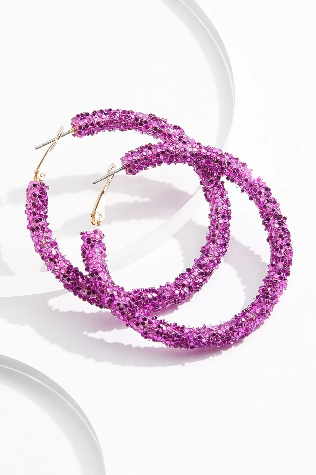 Cato Earrings | Sequin Hoop Earrings