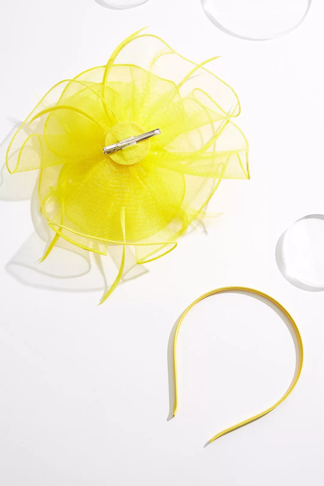 Cato Hats & Hair | Shimmer Organza Rosette Fascinator