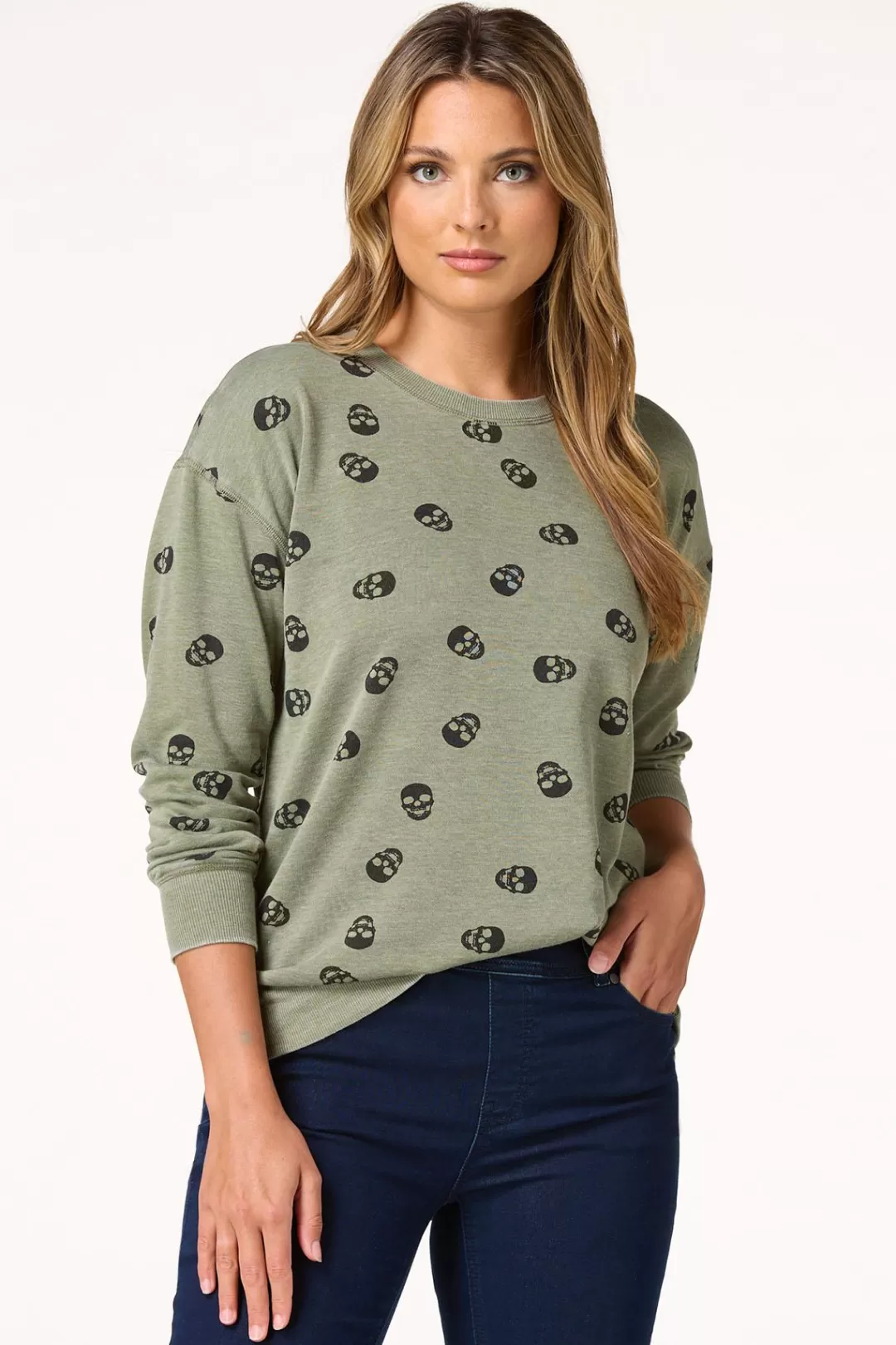 Cato Tops | Skull Sweatshirt