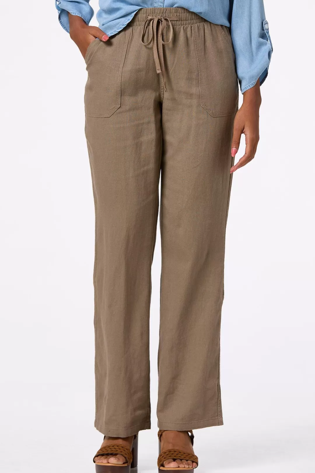 Cato Pants | Solid Linen Beach Pants