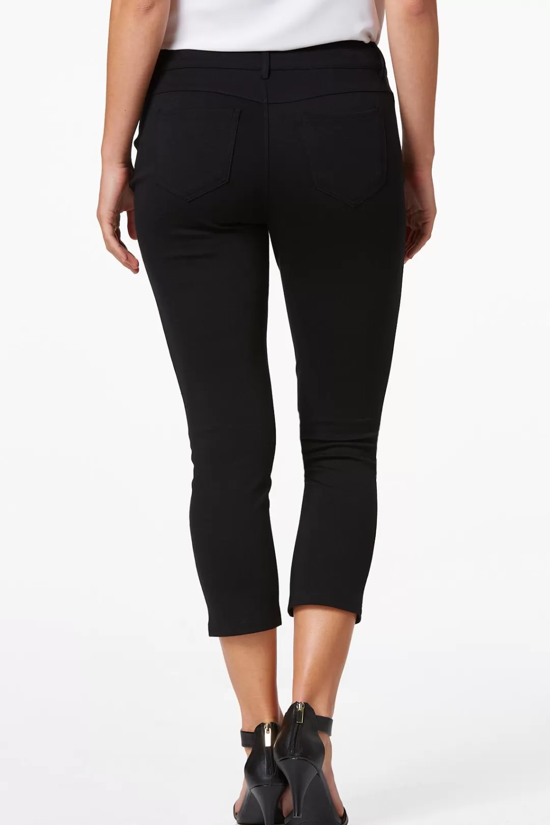 Cato Pants | Solid Ponte Skinny Cropped Pants