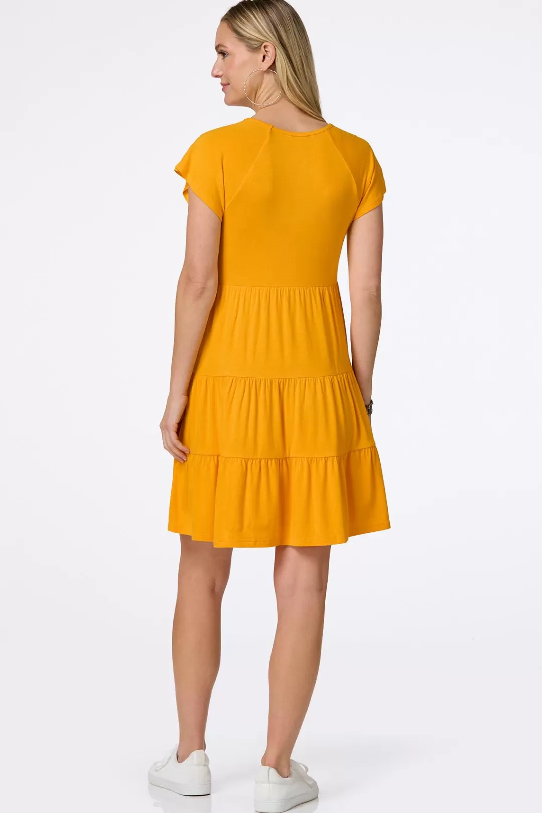 Cato Dresses | Solid Tiered T- Shirt Dress