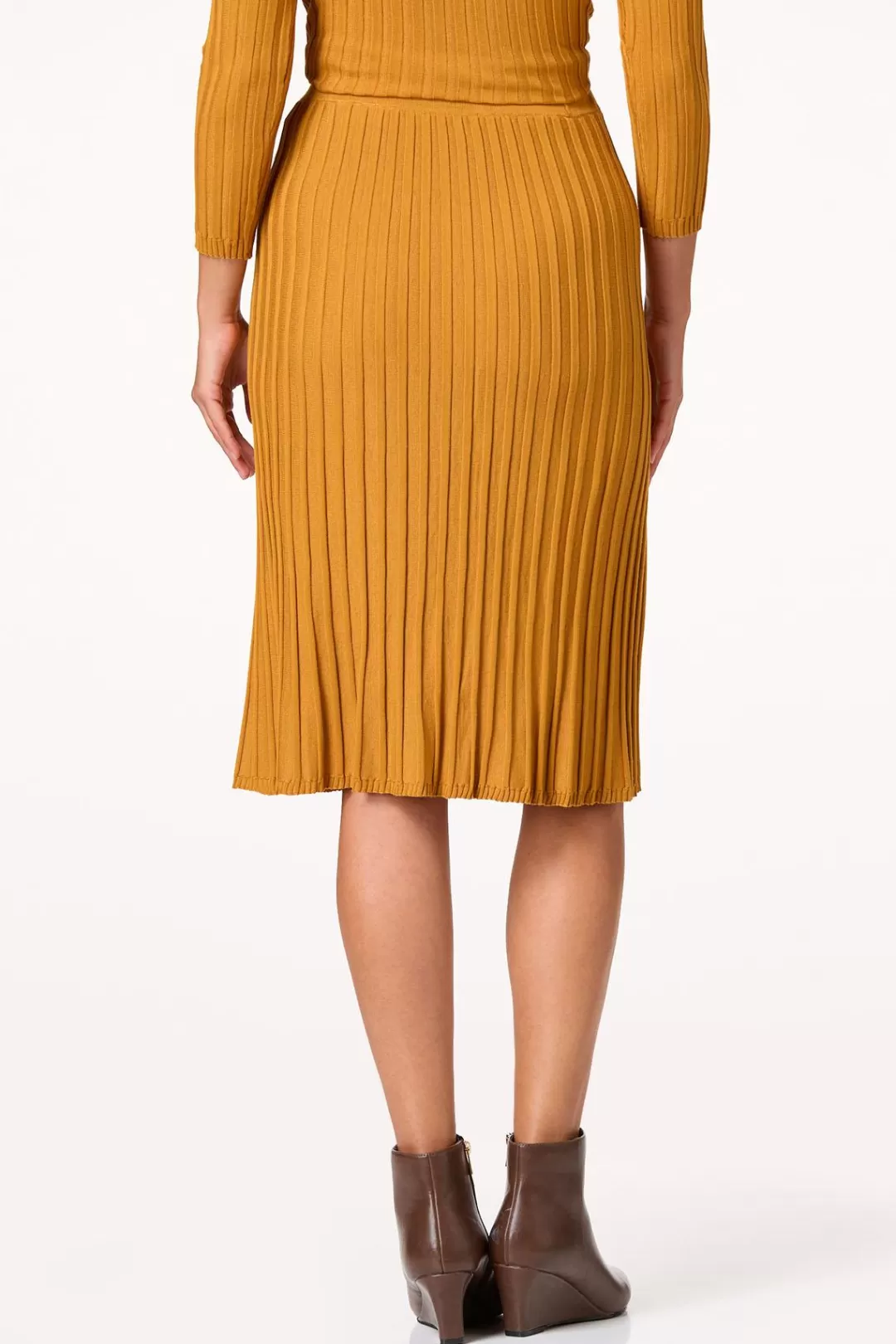 Cato Skirts | Stretchy Ribbed Sweater Skirt