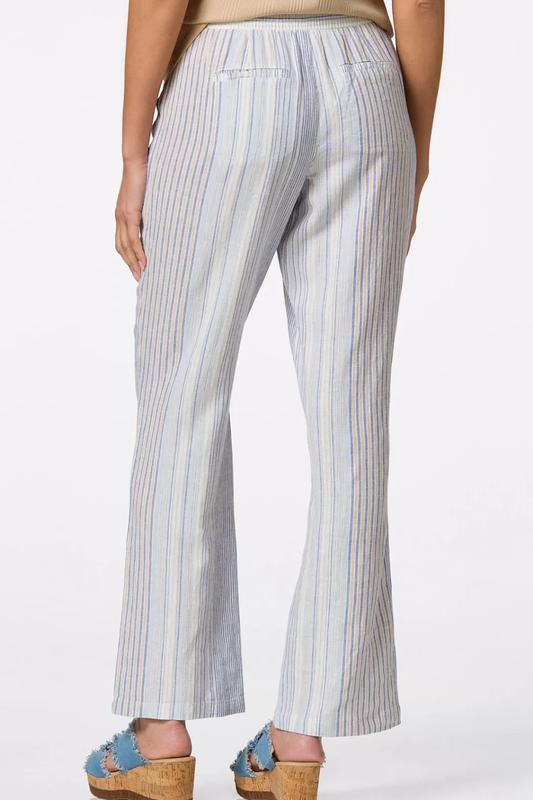 Cato Pants | Stripe Linen Beach Pants