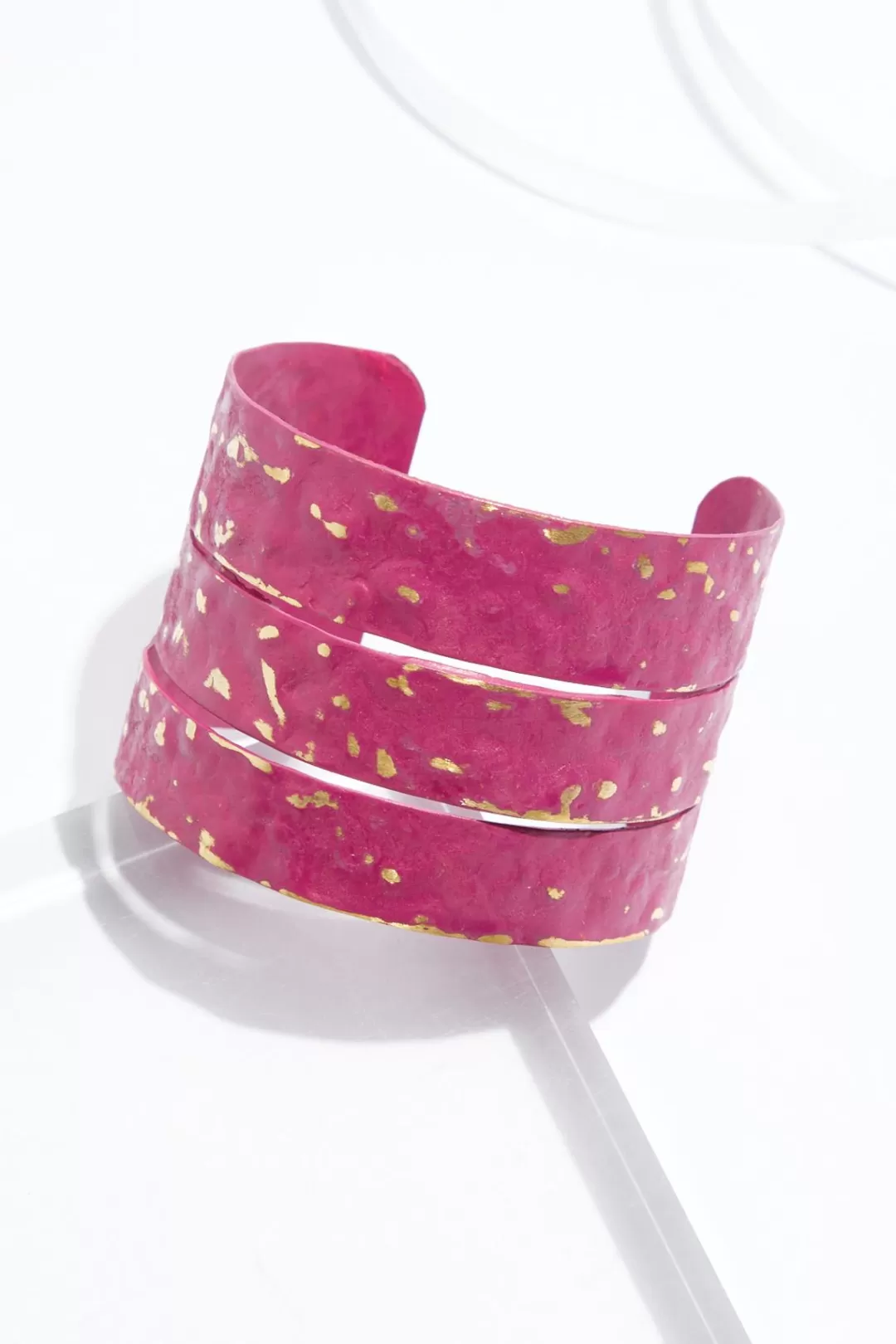 Cato Bracelets | Textured Cutout Cuff Bracelet