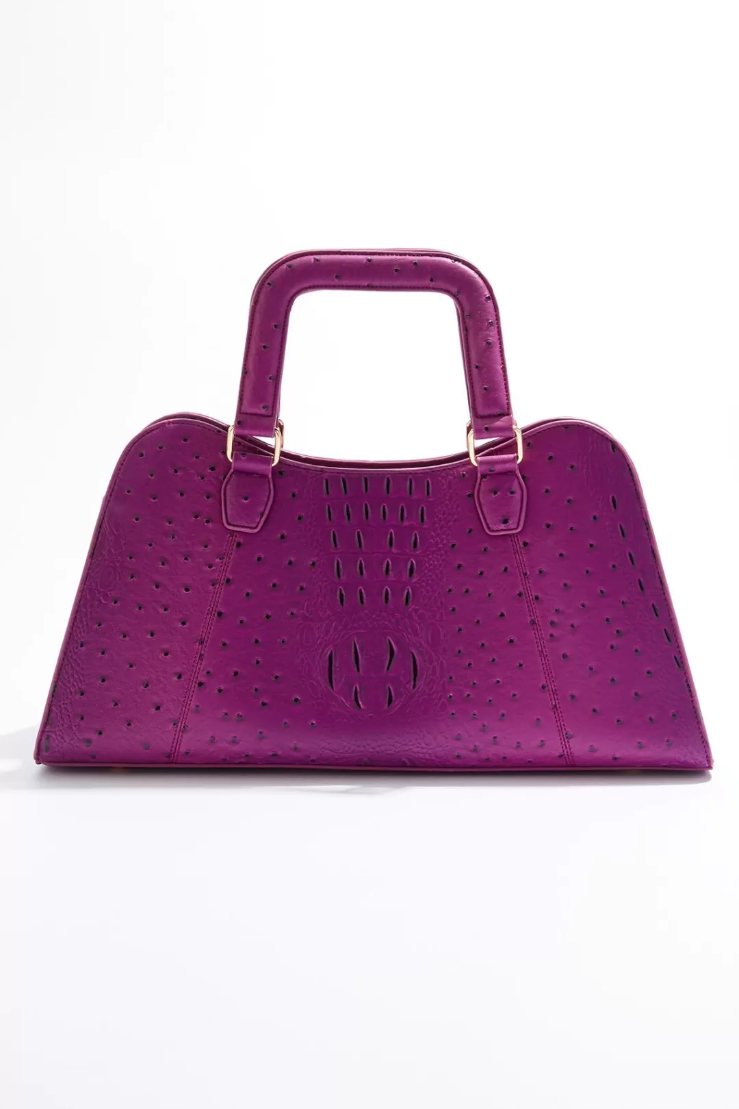 Cato Handbags | Textured Purple Satchel