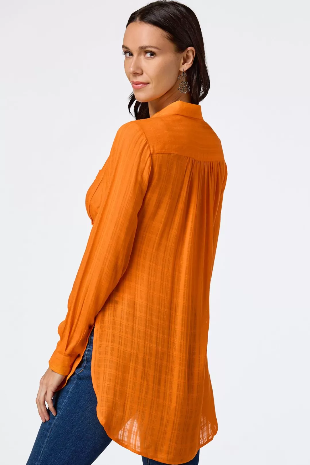 Cato Tops | Textured Two Pocket Tunic