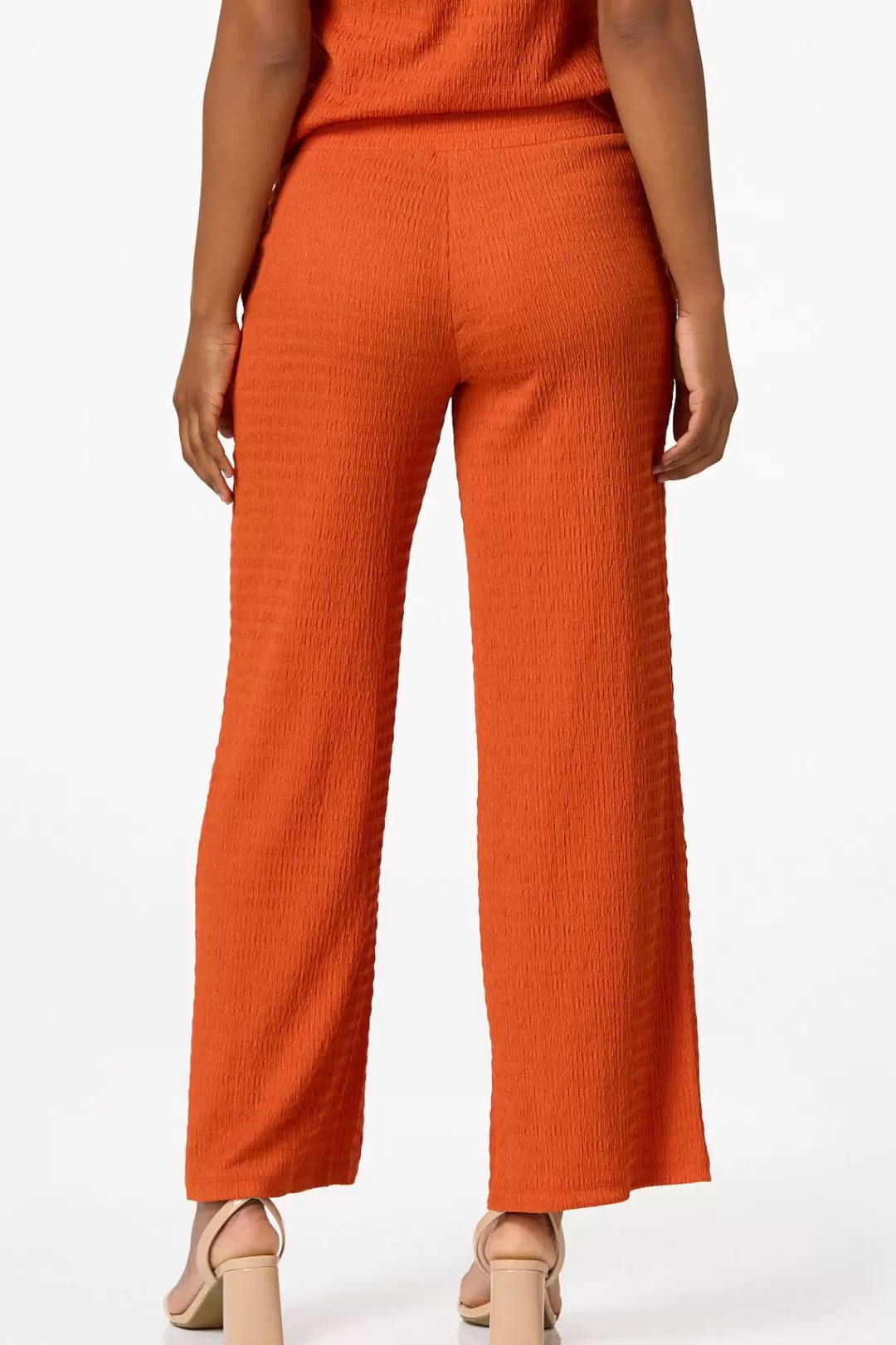 Cato Pants | Textured Wide Leg Pants