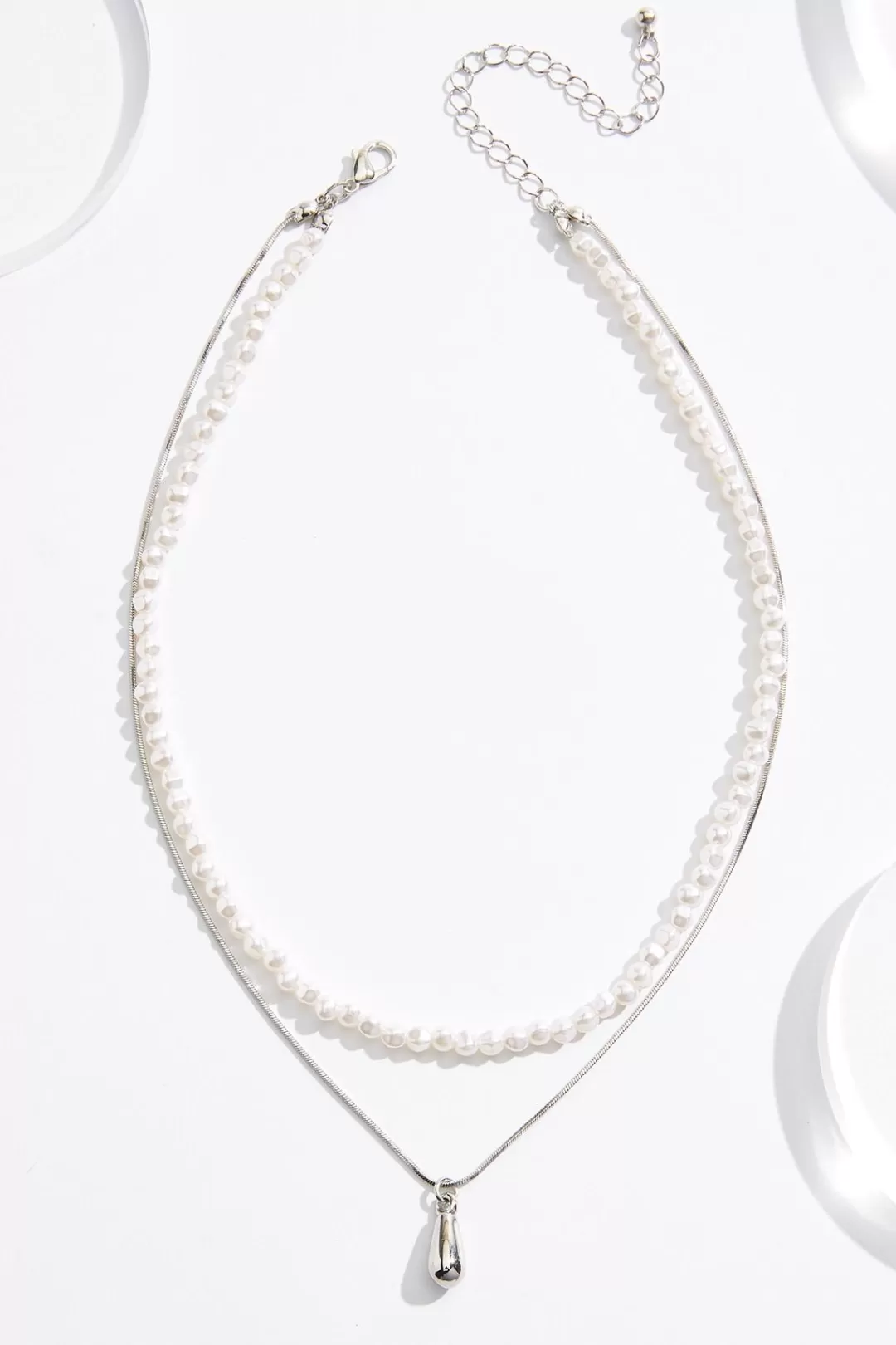 Cato Necklaces | Thin Pearl Layered Necklace