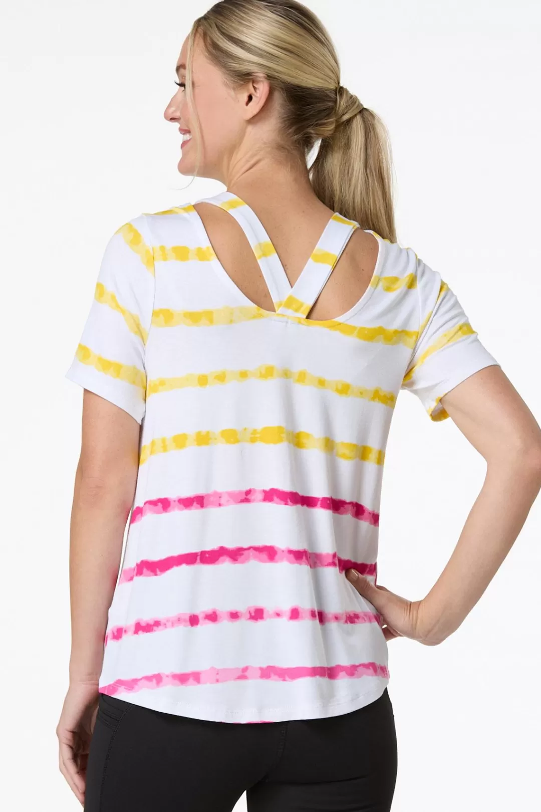 Cato Athleisure | Tops | Tie Dye Stripe Top