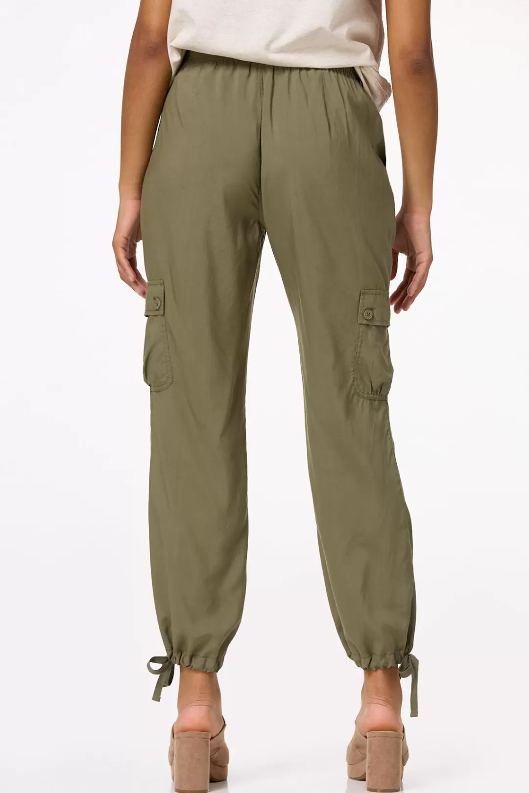 Cato Pants | Tie Hem Cargo Pants