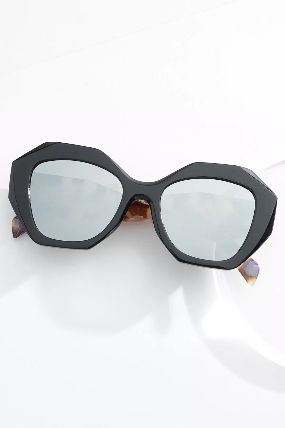 Cato Sunglasses | Tortoise Arm Mirror Lens Sunglasses