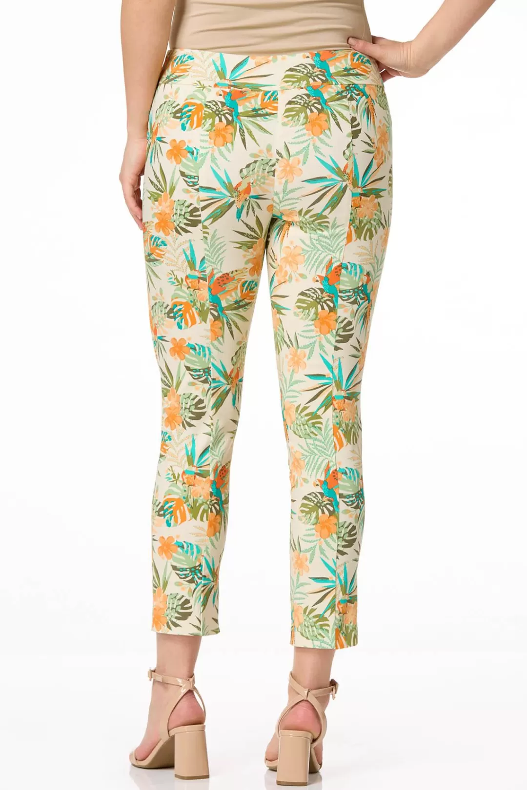 Cato Pants | Tropical Ankle Pants