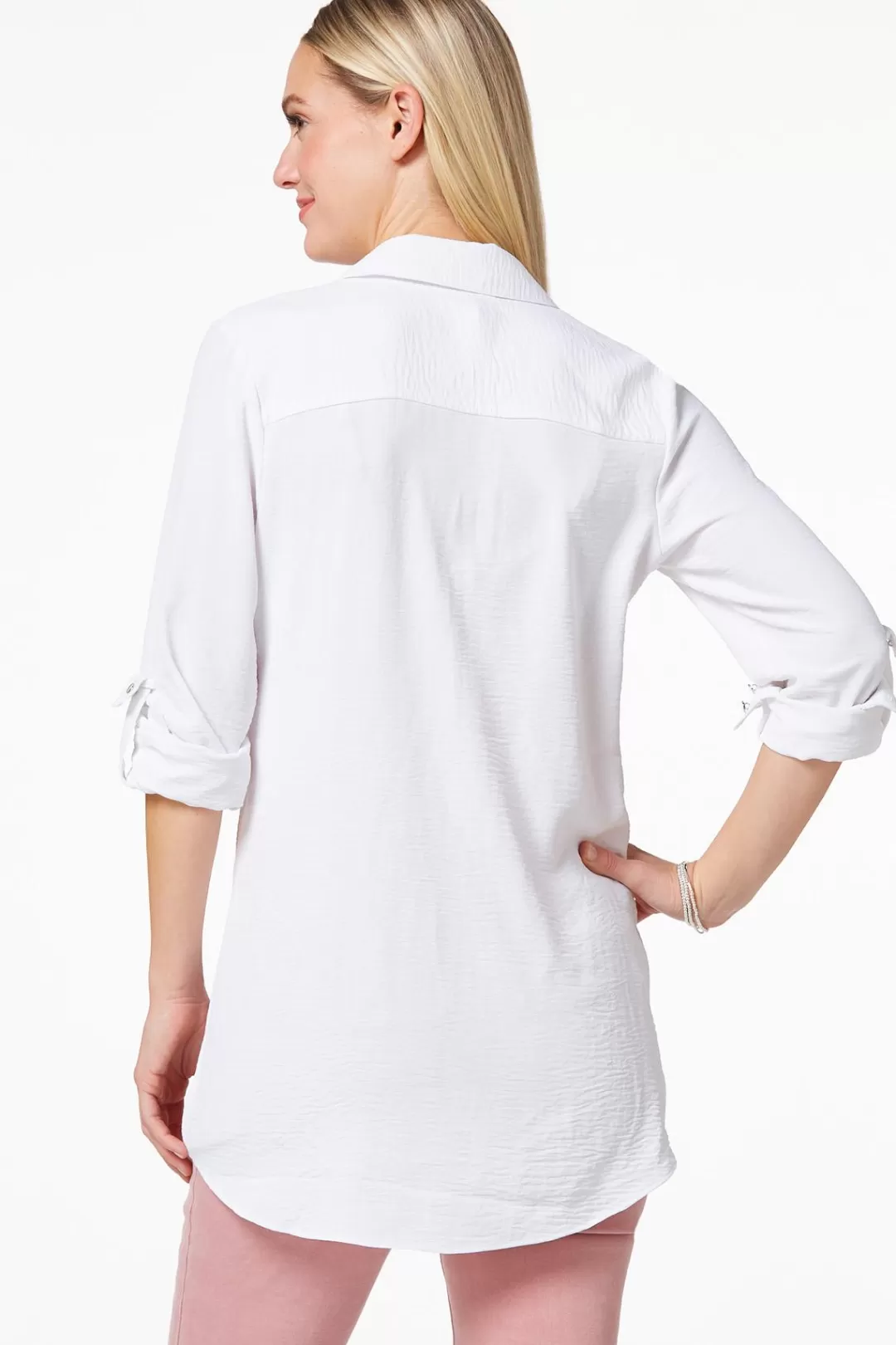 Cato Tops | Utility Button Down Tunic