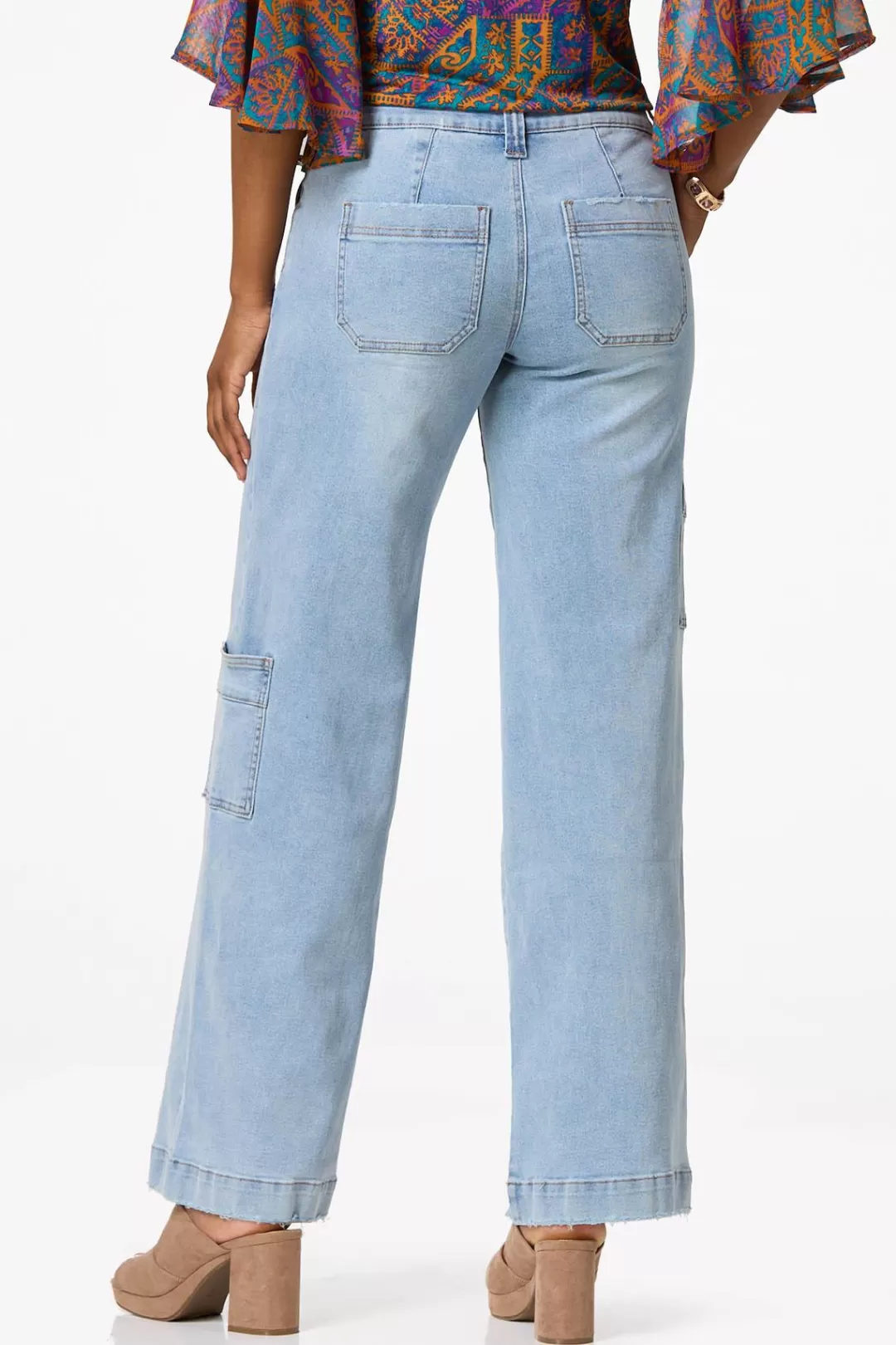 Cato Jeans | Wide Leg Cargo Jeans