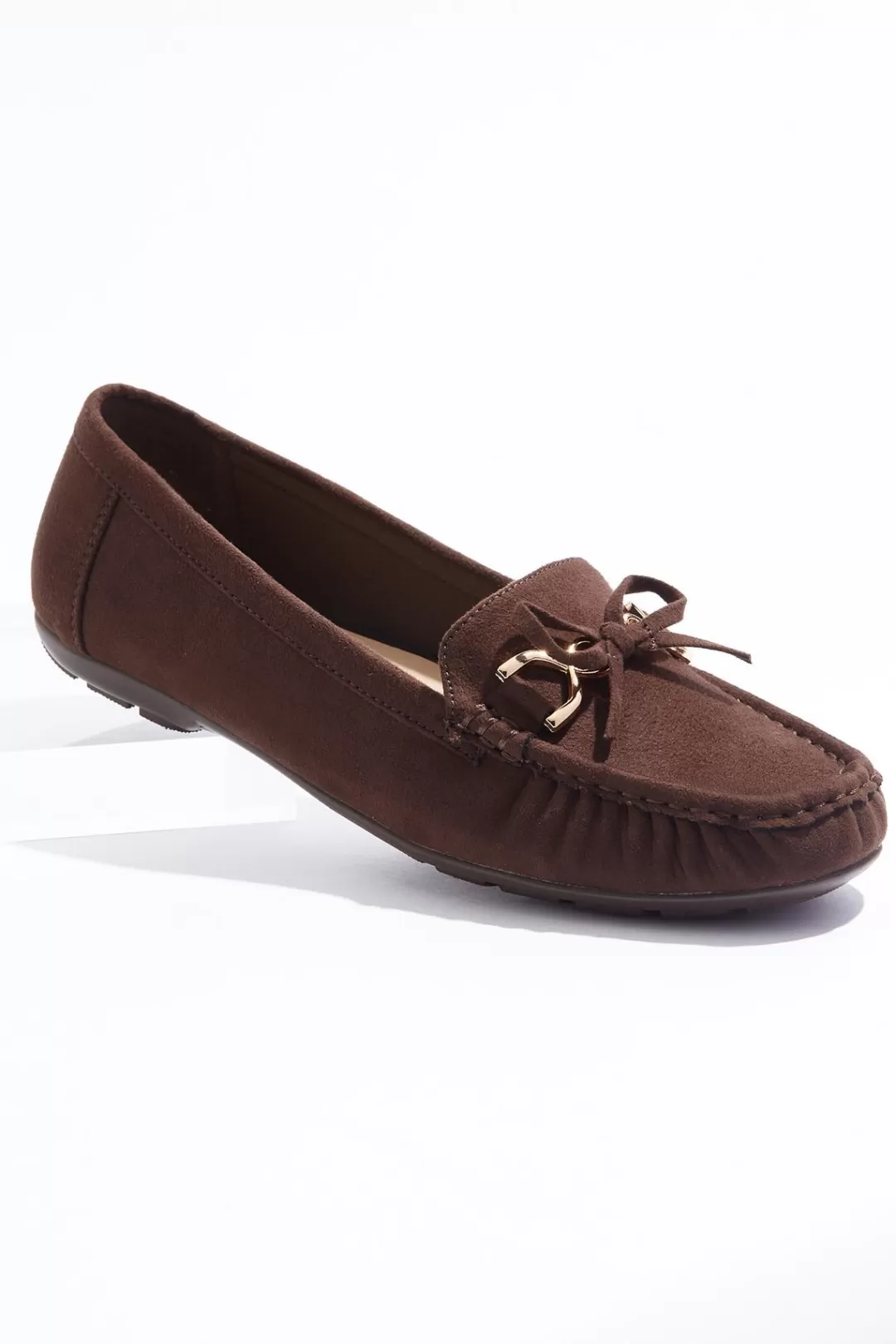 Cato Wide Width | Wide Width Tie Bow Moccasin Flats