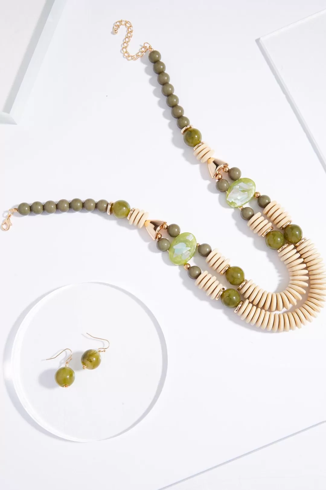 Cato Sets | Necklaces | Wood Accordion Necklace Set