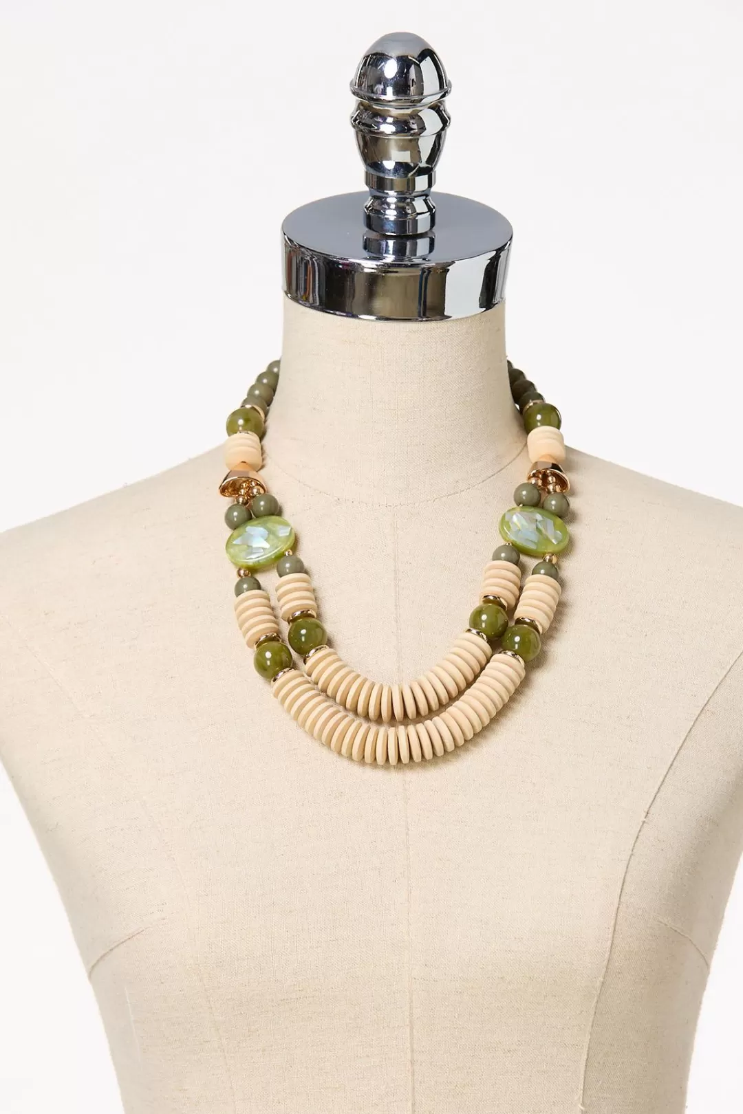 Cato Sets | Necklaces | Wood Accordion Necklace Set