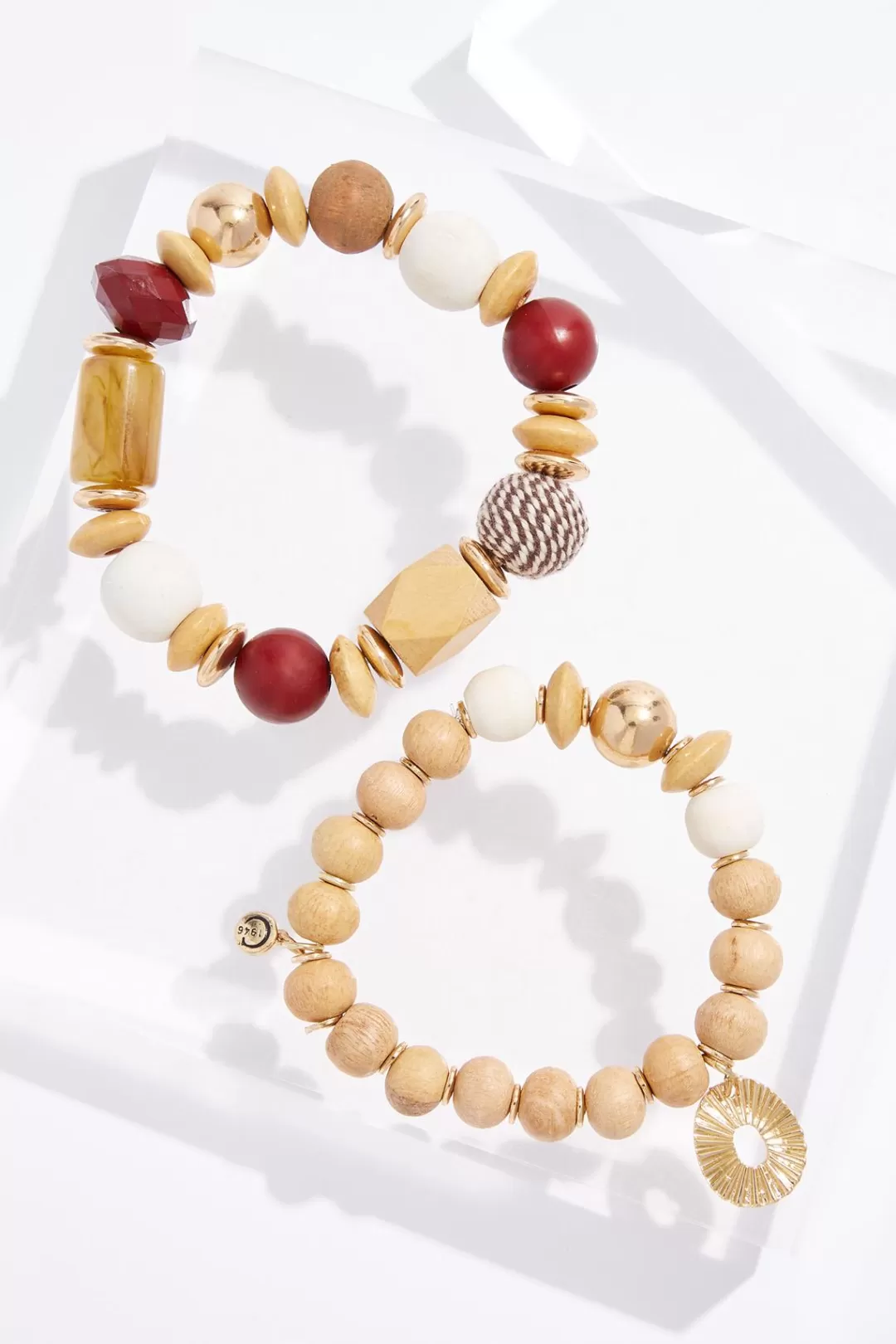 Cato Bracelets | Wood Beaded Bracelet Set