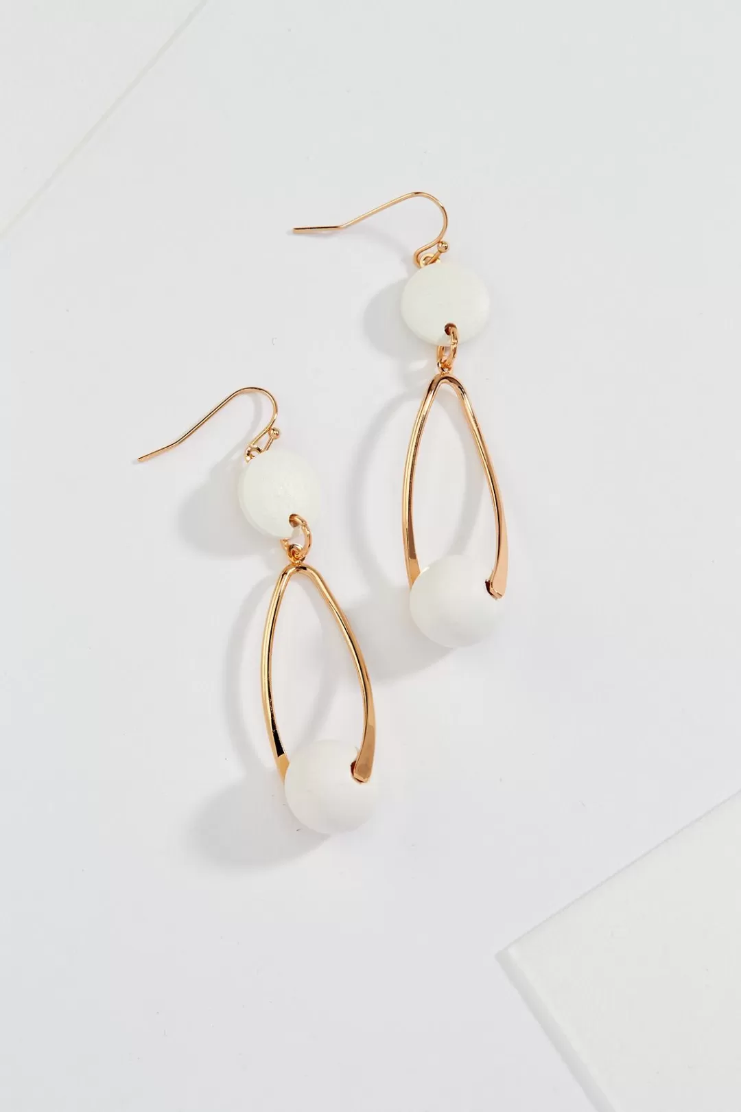 Cato Earrings | Wood Metal Post Earrings