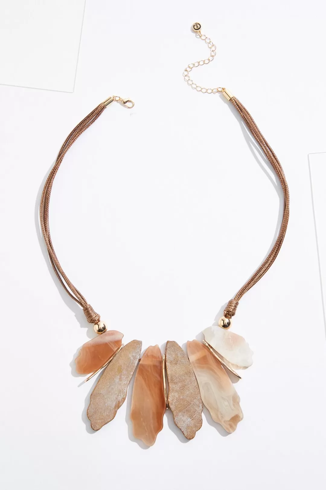 Cato Necklaces | Wood Squiggle Shape Short Necklace